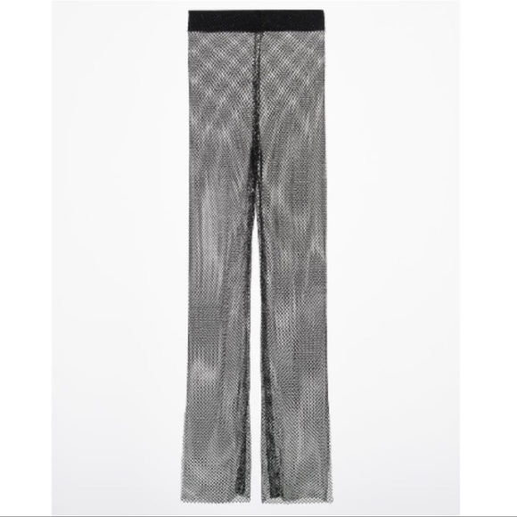 Zara Shimmery Full Length Flared Pants - Picture 2 of 8